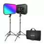 NEEWER RGB168 RGB LED -videovalo-sarja, 2 kpl:n pakkaus 60W 2500-8500K