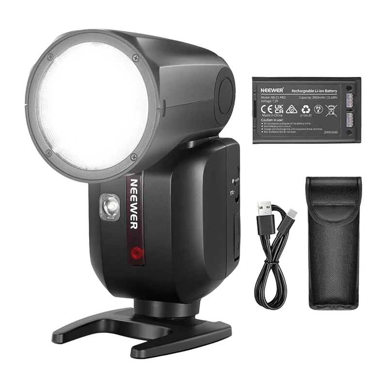 Neewer Z2-C TTL pyöreäpäinen salama Speedlite Canonille