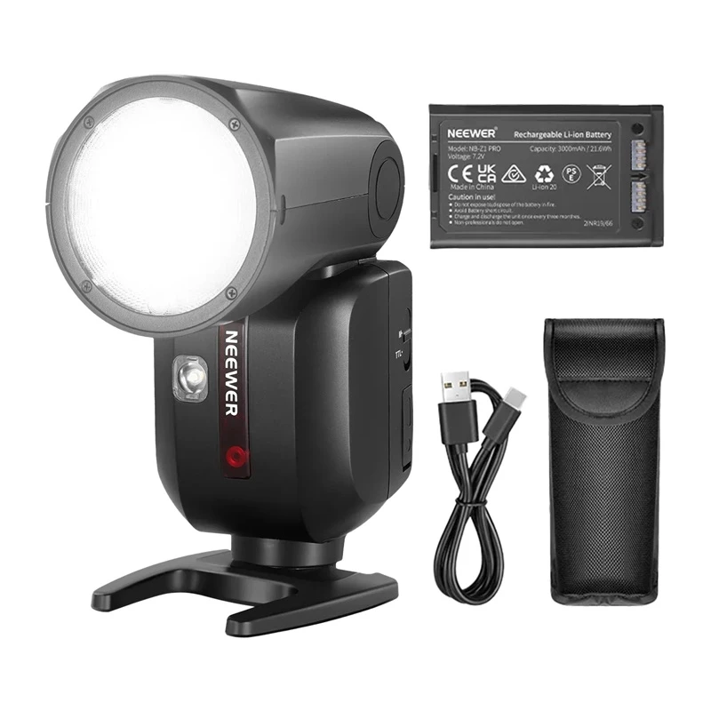 Neewer Z2-N TTL pyöreäpäinen salama Speedlite Nikonille
