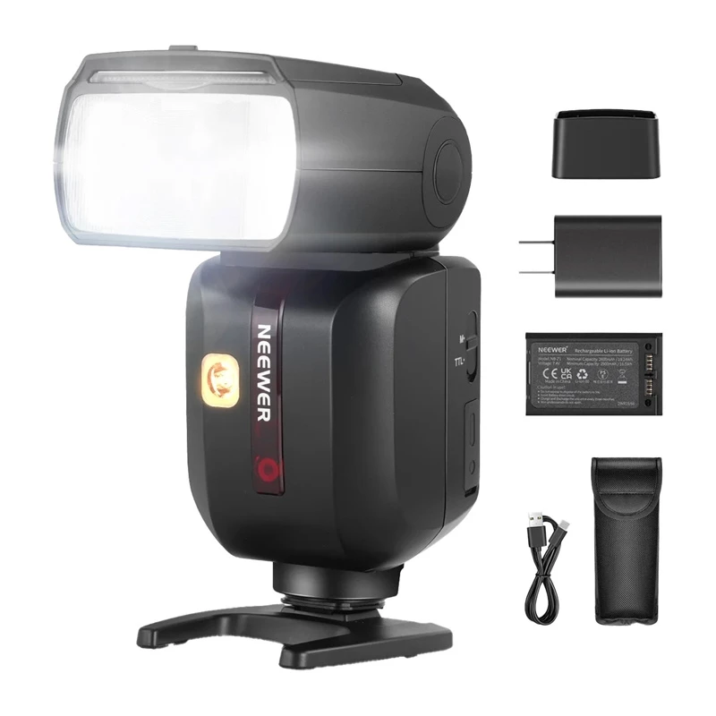 Neewer Z880-C kamerasalama litiumakulla