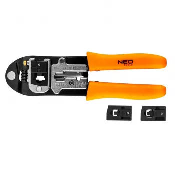 NEO TOOLS 01-501 12-osainen yhdistelmäavainsarja, metrinen, kromi-vanadiiniteräs, satiinikromattu, 6–22 mm, rullakotelossa