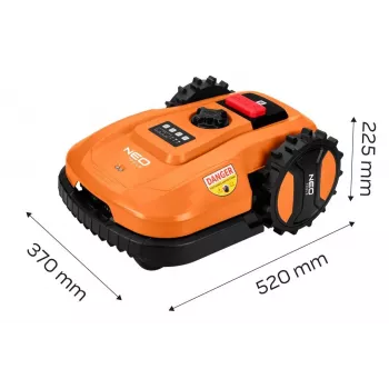 NEO Tools 04-621 40V harjaton akkuruohonleikkuri 40L ruohonkeräyssäiliöllä ja silpputoiminnolla