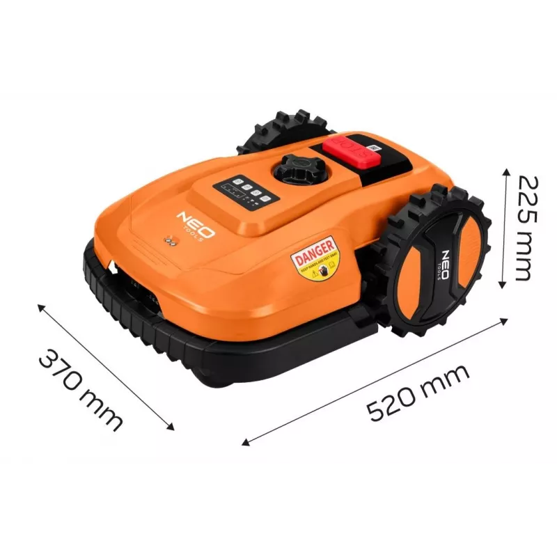 NEO Tools 04-621 40V harjaton akkuruohonleikkuri 40L ruohonkeräyssäiliöllä ja silpputoiminnolla