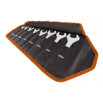 NEO TOOLS 09-860 säädettävä kiintoavain 250 mm kromi-vanadiiniterästä kaksikomponenttikahvalla, DIN 3117, max. leukojen aukko 30 mm, musta/harmaa