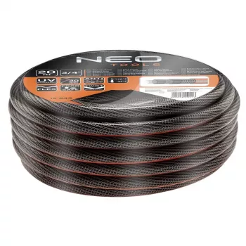 NEO Tools 15-843 puutarhaletku 20 m 1/2 inch 3-kerroksinen vahvistettu PVC vihreä