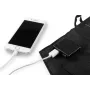 NEO TOOLS 15W taitettava aurinkolaturi USB-A- ja USB-C-lähdöillä, monokristallinen paneeli, IPX4 vedenkestävä, musta