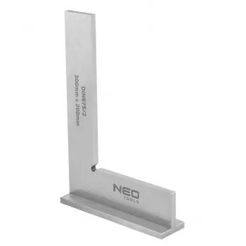 NEO TOOLS 72-035 ruostumaton teräskulmamitta säädettävällä varrella, 150 mm, 0-180 astetta