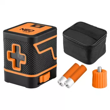 NEO TOOLS 75-146 ristilinjalaser 15 m vihreä säde laukulla