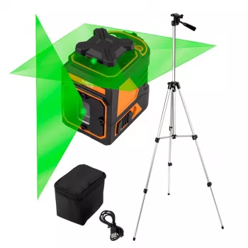NEO TOOLS 75-160 30m 5-linja punainen laserlinjain 1,5m jalustalla ja laukulla