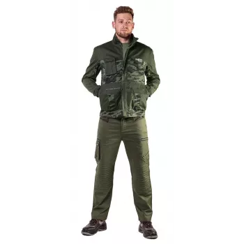 NEO TOOLS 81-211-M softshell-työtakki, harmaa/musta/vihreä, koko M, vedenhylkivä, tuulenpitävä, hengittävä, heijastava