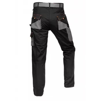 NEO TOOLS 81-238-XXL suojahousut vahvistetuilla polvilla, harmaa/musta, koko XXL