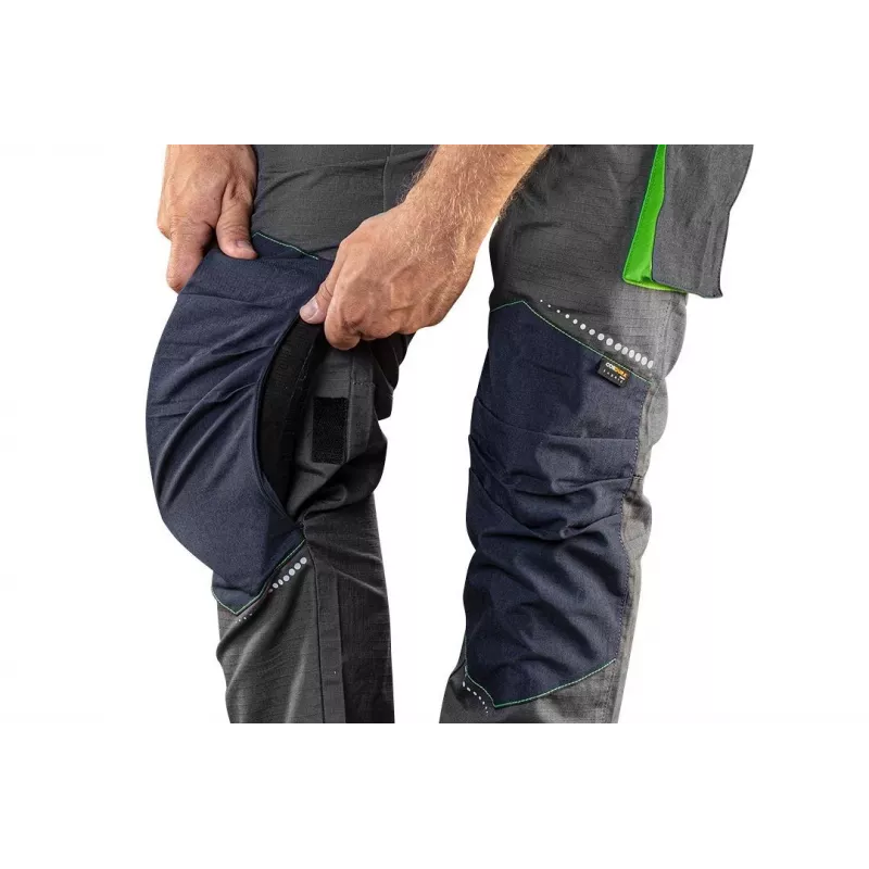NEO TOOLS 81-247-XS unisex-työpaita, 100 % puuvilla, harmaa, XS