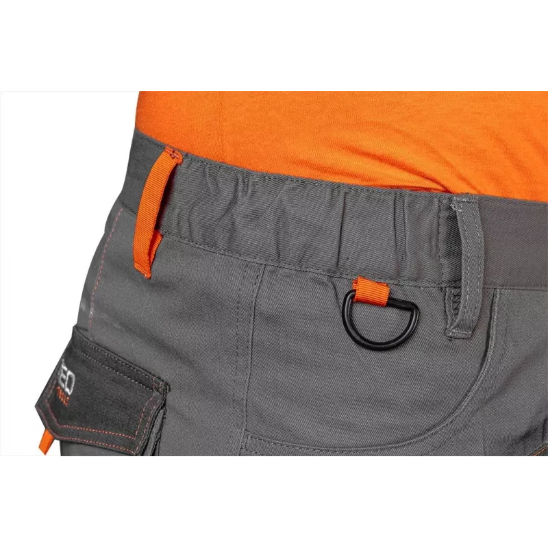 NEO Tools 81-325-L suojahousut koko L harmaa/musta oranssein yksityiskohdin