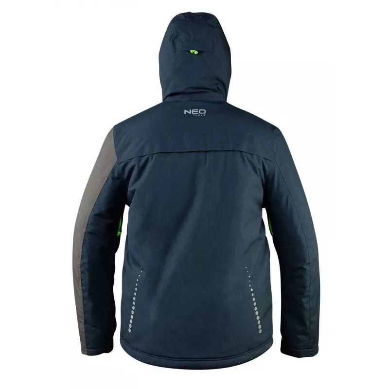 NEO Tools 81-571-S työtakki, koko S, harmaa/musta, 267 g/m², 7 taskua, EN ISO 13688