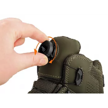 NEO TOOLS 82-751-39 S1P SRC turvasaappaat teräskärjellä ja läpäisysuojalla, halkaistu nahka, dual-density PU-pohja, koko 39 EU, musta/harmaa