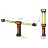 NEO TOOLS 99-066 ladattava COB LED-työvalaisin magneettijalalla ja kääntökoukulla, 300 lm