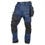NEO TOOLS farkkutyöhousut Cordura-vahvistuksilla ja irrotettavilla työkalutaskuilla, navy, koko XXL