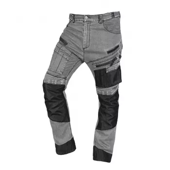 NEO TOOLS DENIM työhousut Oxford-vahvistuksilla, harmaa, koko XS