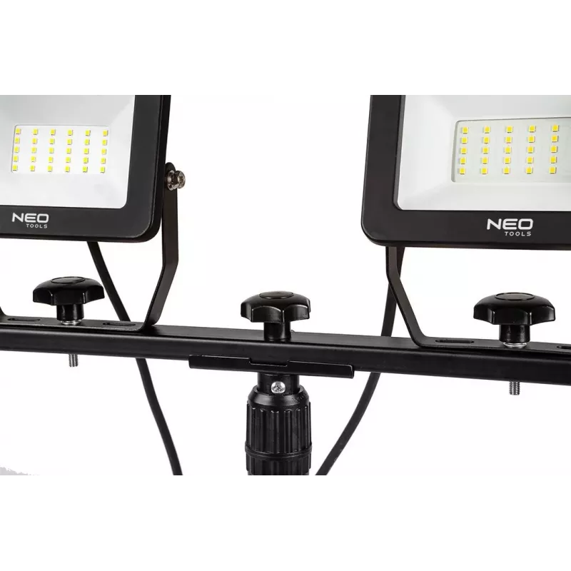 NEO TOOLS kaksivalaisin 2x50W SMD LED 8500lm 230V jalustalla 1,8m
