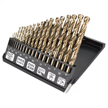NEO TOOLS HSS-Co metalliporanteräsarja 1,0-10,0 mm, 19-osainen