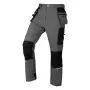 NEO TOOLS Mix&Match työhousut 4-suuntaan joustavat, Cordura-vahvistetut, harmaa/musta, XS