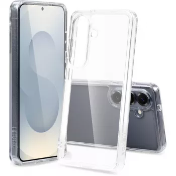 Nevox StyleShell SHOCKFlex suojakotelo Samsung Galaxy S26 Plus:lle, läpinäkyvä