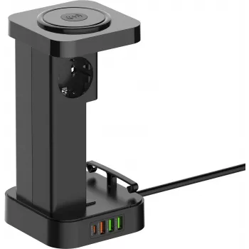 Newell GaN Power Cube 8in1 -latausasema langattomalla laturilla