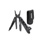 NEXTOOL Multitool Vanguard jakoavain NE20131 15-in-1 ruostumaton teräs EDC-monitoimityökalu säädettävällä jakoavaimella, pihdeillä, veitsellä, sahalla, ruuvimeisselillä, lasinsärkijällä, nylonkotelo