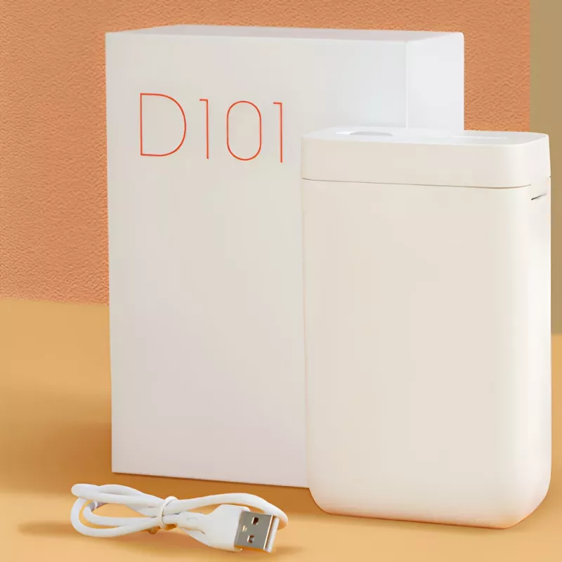Niimbot D101 kannettava termotulostin tarroille, 203 dpi, Bluetooth, valkoinen
