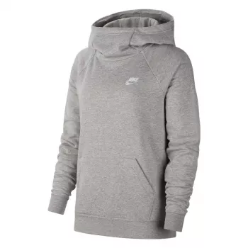 Nike Essentials naisten fleece-pusero pystykauluksella Dark Grey Heather koko S