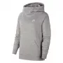 Nike Essentials naisten fleece-pusero pystykauluksella Dark Grey Heather koko S