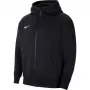 Nike Park 20 Fleece Full-Zip hupputakki musta CW6891 010