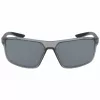 NIKE WINDSTORMC46 miesten urheilu-aurinkolasit - mattamusta/harmaa - 65 mm linssi - 100 % UV-suoja