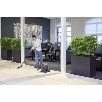 Nilfisk Office kuivaimuri johdonkelaimella, kierrätysmuovi, 10L, 800W, HEPA H13, 62dB