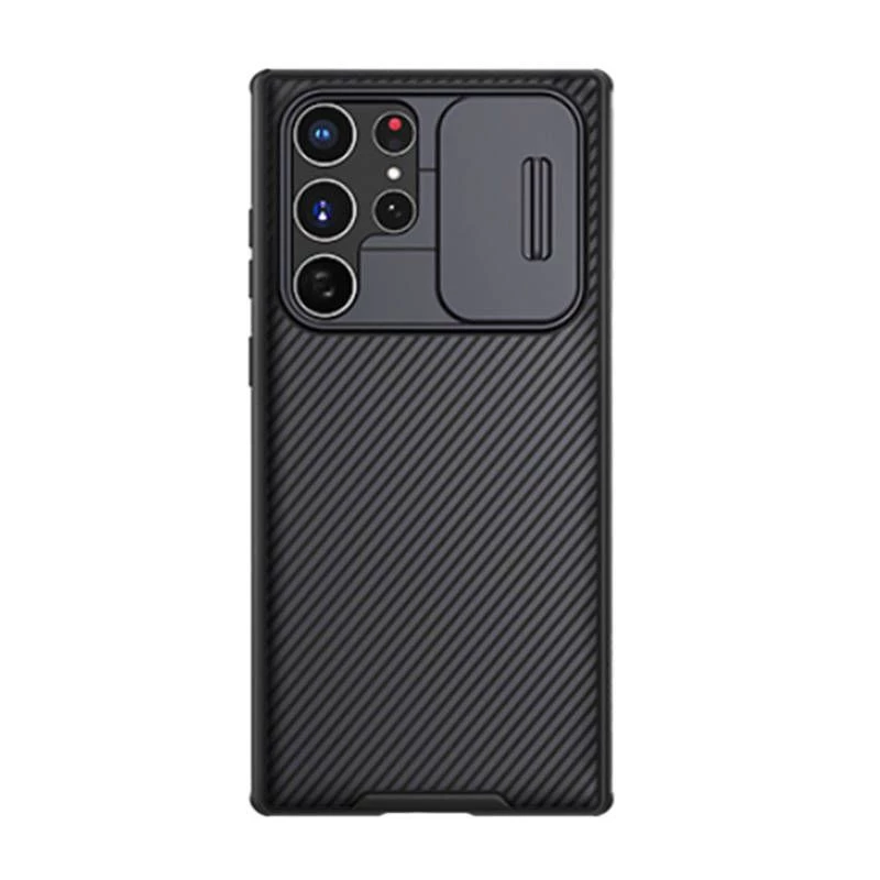 Nillkin CamShield Pro -kotelo Samsung Galaxy S22 Ultralle (musta)