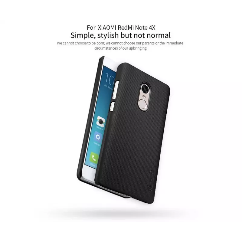 Nillkin Super Frosted Shield -kotelo Xiaomi Redmi Note 4 / Note 4X - punainen