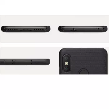 Nillkin Super Frosted Shield -kotelo Xiaomi Redmi Note 6 Pro - musta