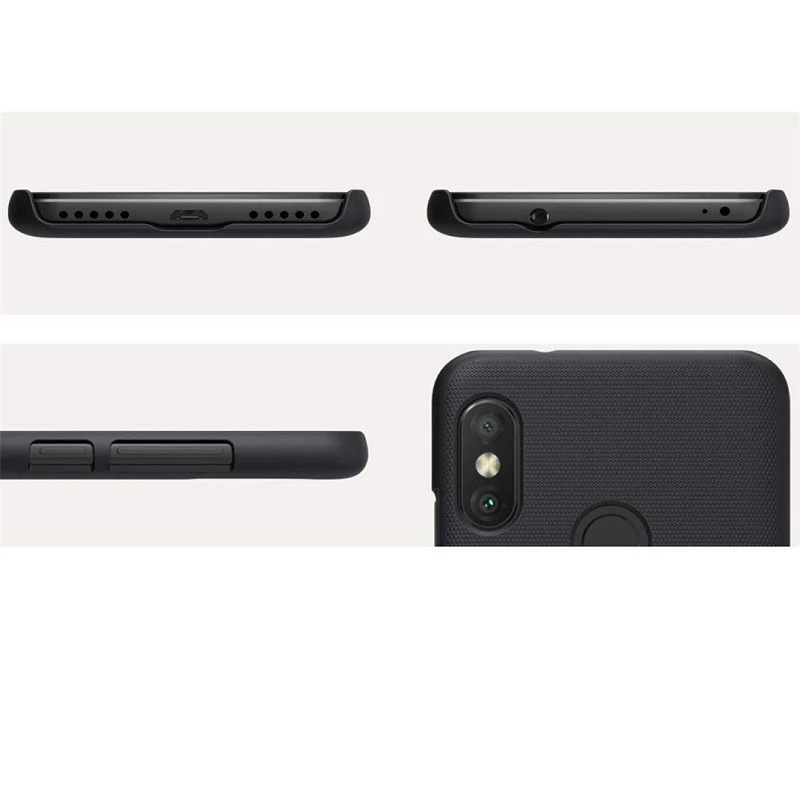 Nillkin Super Frosted Shield -kotelo Xiaomi Redmi Note 6 Pro - musta