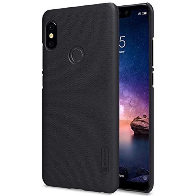 Nillkin Super Frosted Shield -kotelo Xiaomi Redmi Note 6 Pro - musta