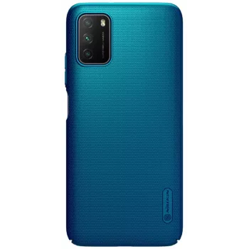 Nillkin Xiaomi Poco M3 Super Frosted Shield kotelo peacock blue