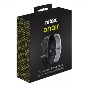Nilox OnAir näytötön ranneke musta/hopea