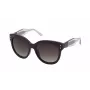 NINA RICCI naisten aurinkolasit SNR3245501CK - musta asetaattikehys, harmaat polykarbonaattilinssit, 55/18/140 mm