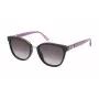 NINA RICCI naisten aurinkolasit SNR3585401CK - musta asetaattikehys, harmaa liukuva linssi, 54/19/140 mm