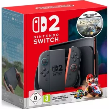 Nintendo Switch 2 konsolipaketti Mario Kart World ja Hogwarts Legacy