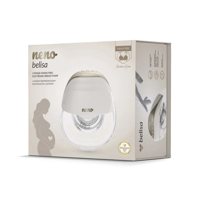 Neno Belisa Twin 3-vaiheinen langaton handsfree-sähkörintapumppu kotelolla