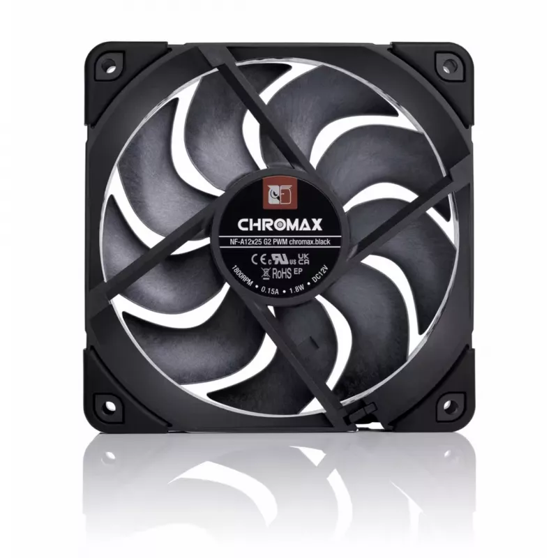 Noctua NF-A12x25 G2 PWM chromax.black 120 mm tuuletin
