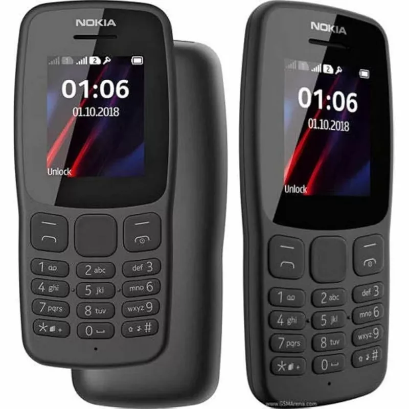 Nokia 106 TA-1114 Dual SIM 4MB musta OEM