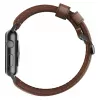 NOMAD Traditional ranneke - Horween nahkaranneke Apple Watch 46mm/49mm, Rustic Brown, Black Hardware