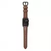 NOMAD Traditional ranneke - Horween nahkaranneke Apple Watch 46mm/49mm, Rustic Brown, Black Hardware