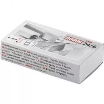 NOVUS 24/6 sinkityt niitit, 1 000 kpl, DIN-normi 040-0158